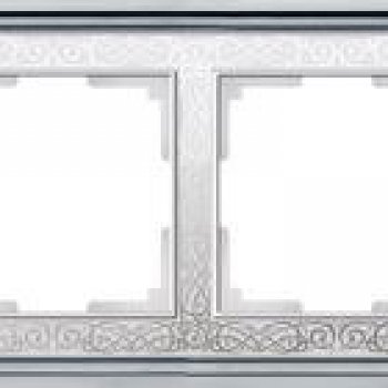 Рамка PalacioGracia хром/белый 4-ая (5)