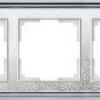 Рамка PalacioGracia хром/белый 5-ая (5)