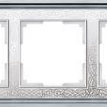 Рамка PalacioGracia хром/белый 5-ая (5)