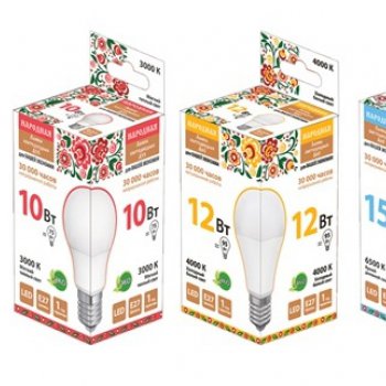 Лампа диодная A60 12Вт Е27 3000К 960Лм TDM Народная (10)