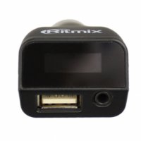 FM-трансмиттер Ritmix FMT A740 USB/AUX-in, LED дисплей + зарядное устройство 5V/2.1A