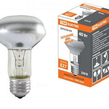 Лампа накаливания R63 40Вт Е27 TDM (100)