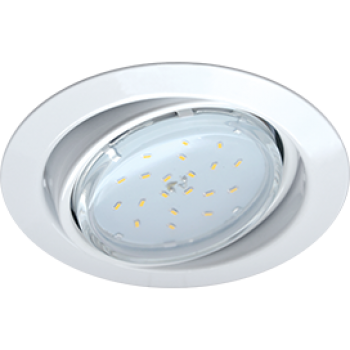 Светильник точечный поворотный GX53 белый Ecola FT9073 (10/50)