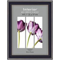 Рамка пластик 15x21 Interior Office 20мм 289/209 черный (1/25)