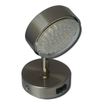 Ecola GX53 FT3173 светильник поворотный на коротком кроншт. сатин-хром 152х80