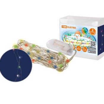 Гирлянда TDM Роса105 конский хвост 7х15LED MULTI 1,5м 250В (100)