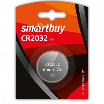 Батарейка литиевая CR 2032 SmartBuy 1xBL 3V (12/720)