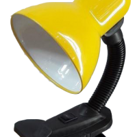 Светильник настольный прищепка Е27 General GTL-026 желтый пакет 60Вт (24)