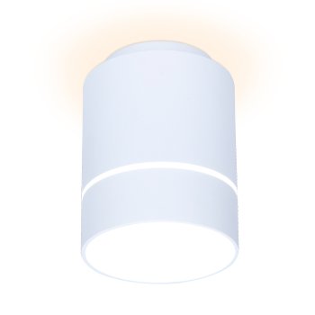 Светильник точечный накладной  7Вт 4200К Ambrella TN255 LED d80x110мм белый/песок