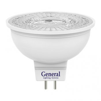 Лампа диодная MR16 GU5.3  7Вт 4500К 470Лм General диффузор (10/100)