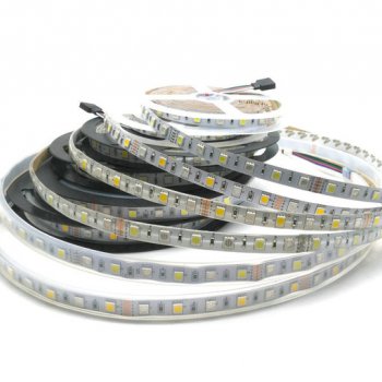 Лента диодная 12В IP20 14.4Вт/м RGB+3000К 5050 60LED/м 5м General