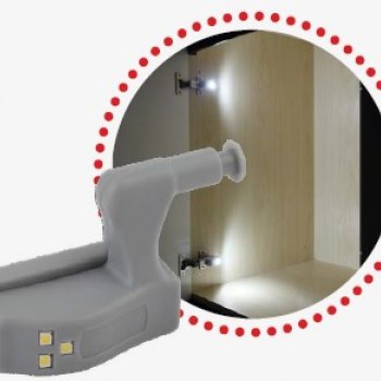 Фонарь-светильник Эра SB-401 3LED 1хA23 датчик освещенности, монтаж на петлю в шкаф (10)