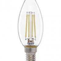 Лампа филамент свеча  8Вт Е14 2700К 540Лм General диммируемая (10)
