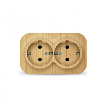 Розетка IONICH 2-ая сосна с/з (10/200)