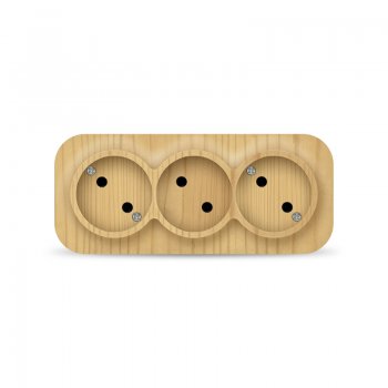 Розетка IONICH 3-ая сосна б/з (10/100)