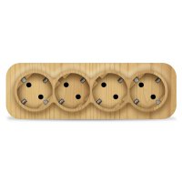 Розетка IONICH 4-ая сосна с/з (10/60)