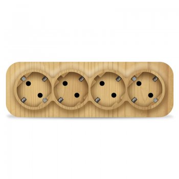 Розетка IONICH 4-ая сосна с/з (10/60)