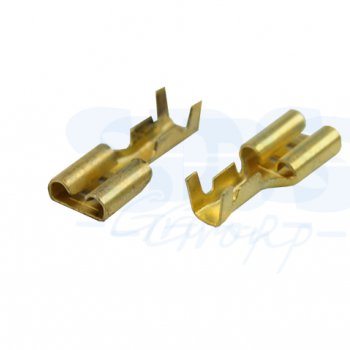 Разъём плоский мама Рпм 1.5-(6.3) 7.7мм 1-1.5мм² Rexant (100)