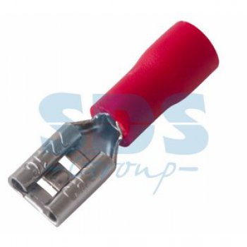 Разъём плоский изолированный мама РпИм 1.25-5 5.6мм 0.5-1.5мм² (РпИ-м 1.5-(4.8)) Rexant (100)