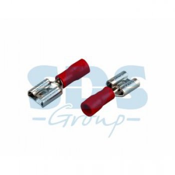 Разъём плоский изолированный мама РпИм 1.25-250 7.4мм 0.5-1.5мм² (РпИ-м 1.5-(6.3)) Rexant (100)