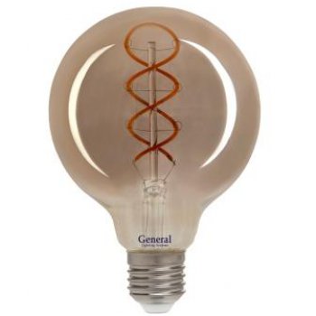 Лампа филамент шар G95  6Вт Е27 1800К 300Лм General DSS