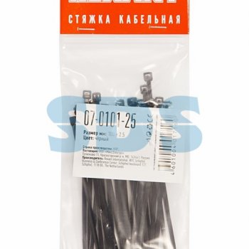 Хомут 2.5x100 белый 25шт Rexant (10)