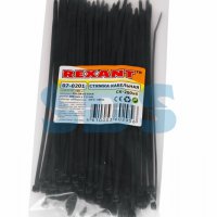 Хомут 3.6x200 черный 100шт Rexant (10)