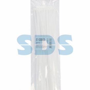 Хомут 4.8x300 белый 25шт Rexant (10/300)