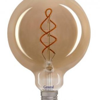 Лампа филамент шар G125  6Вт Е27 1800К 300Лм General DSS