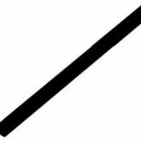 Трубка термоусадочная ТУТнг 9/4.5мм чёрный 1м Rexant (50)