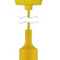 Патрон пластик с подвесом Е27 желтый 1м TDM (60)