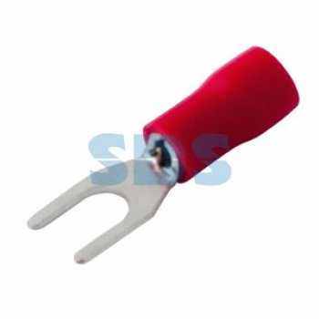 Наконечник вилка изолированный 1.25-4 0.5-1.5мм² Rexant НВИ красный (100)