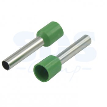 Наконечник штыревой втулочный изолированный 6мм²-18 Rexant НШВи зеленый (100)