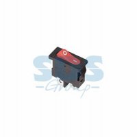 Выключатель Rexant вкл-выкл  6А мини красный (10)