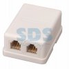 Розетка RJ-11 внешняя 2 порта 6p4c Rexant (50)