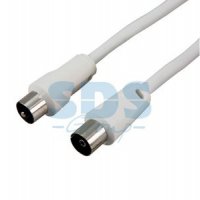 Удлинитель шт. TV - гн. ТV  1,5 м белый Rexant (10)