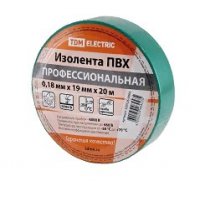 Изолента TDM профессиональная  19мм х 20м зеленая  (10/200)