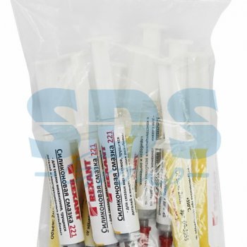 Смазка силиконовая 221 до +350С 2мл шприц Rexant (10)
