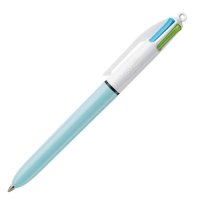 Ручка шариковая автоматическая BIC "4 Colours Original" узел 1мм 4 цвета (голубой,фиолетовый, розовый, салатовый) (1/12)