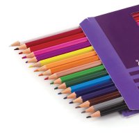 Карандаши цветные 18 цветов ПИФАГОР "Жираф" пластиковые классические заточенные картонная упаковка (1)
