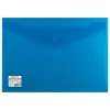 Папка-конверт на кнопке А4 BRAUBERG 0,2мм  до 100л пластик непрозрачная синяя СВЕРХПРОЧНАЯ (1/40)
