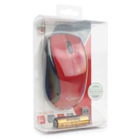 Мышь Gembird 320 3 кн, 1000 DPI, красный, беспроводная, батарейки в комплекте, блистер (1/100)