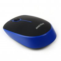 Мышь SmartBuy 368 ONE, 3кн, 800/1200/1600 DPI, soft-tauch покрытие, черный/синий, беспроводная (1/40)