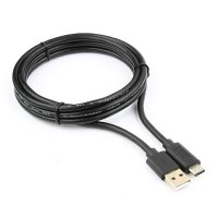 Кабель USB-TypeC 1.8м Cablexpert черный (100)