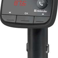 FM-трансмиттер Defender RT-Multy, Bluetooth, Hands free, MP3(USB+Micro-SD), USB 2.1A для зарядки мобильных устройств, дисплей (1/50)