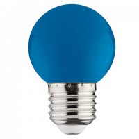 Лампа диодная шар G45  1Вт Е27 68Лм Horoz синий (100)