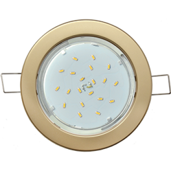 Светильник точечный GX53 золото Ecola DGX5315 легкий (10/100)