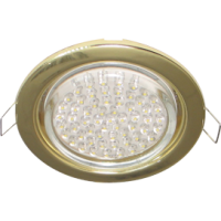 Светильник точечный GX53 золото Ecola H4 кd102  2шт/уп (2/100)