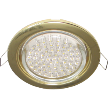 Светильник точечный GX53 золото Ecola H4 кd102  2шт/уп (2/100)