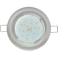 Светильник точечный GX53 серебро Ecola DGX5315 легкий (10/100)